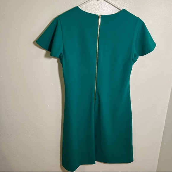 Calvin Klein Flutter Sleeve Sheath Dress Kelly Green 10 - Picture 8 of 12